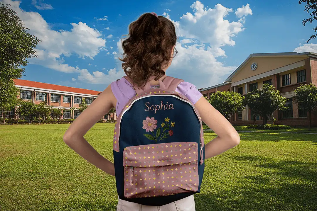 Custom Embroidered School Bags