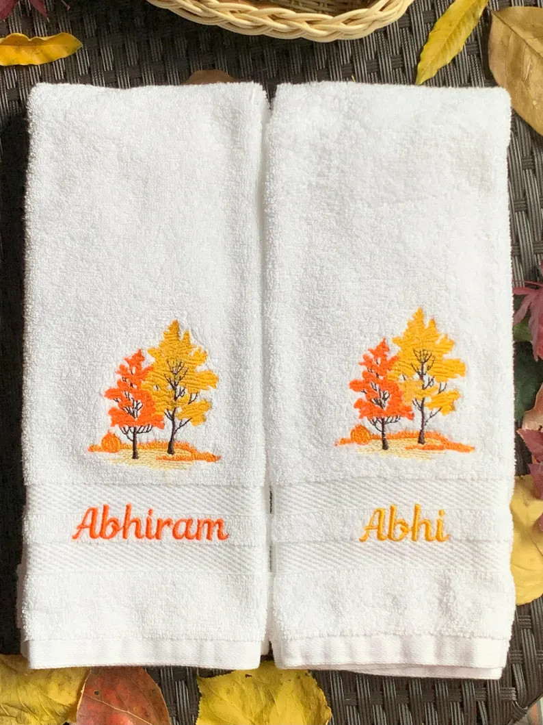 Custom Embroidered Hand Towels
